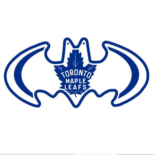 Toronto Maple Leafs Batman Logo DIY iron on transfer (heat transfer)